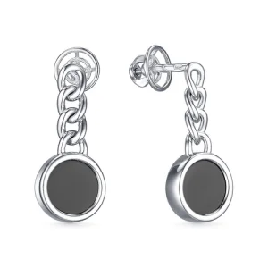 Серьги прочее серебро С-4035рп216 (прочее, Россия)