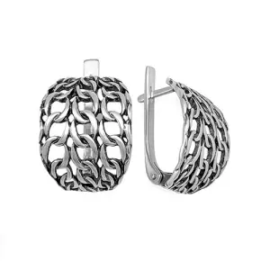 Серьги прочее серебро С10280 (прочее, Россия)