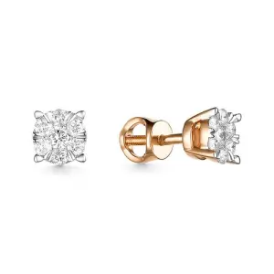 Серьги  золото С\754-120 (Bellissima, Россия)
