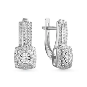 Серьги  золото С\786-0220 (Bellissima, Россия)