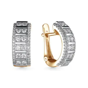 Серьги  золото С\796-0120 (Bellissima, Россия)