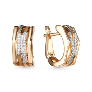 Серьги  золото С\869-0120 (Bellissima, Россия)