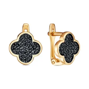 Серьги Иллада серебро сп122673-5 (Иллада, Россия)