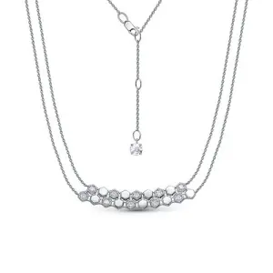 Колье  серебро с0707538 (DELTA, Россия)