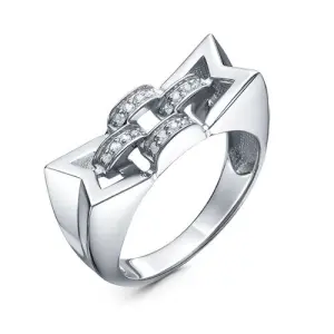 Кольцо  серебро с1107871 (DELTA, Россия)