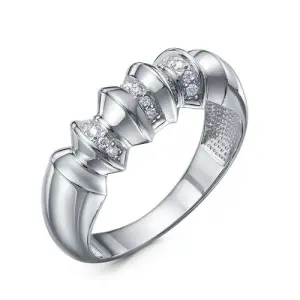 Кольцо  серебро с1107886 (DELTA, Россия)