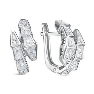 Серьги  серебро с120323 (Россия)