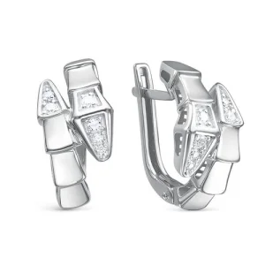 Серьги  серебро с120324 (Россия)