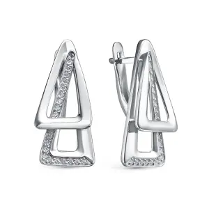 Серьги DELTA серебро с1206878 (DELTA, Россия)