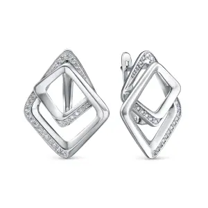 Серьги DELTA серебро с1206879 (DELTA, Россия)