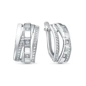 Серьги DELTA серебро с1206881 (DELTA, Россия)