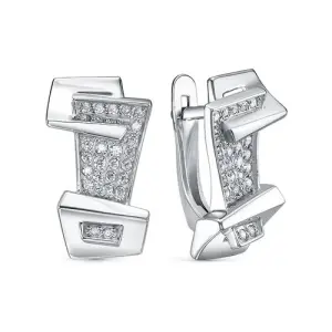 Серьги DELTA серебро с1207444 (DELTA, Россия)