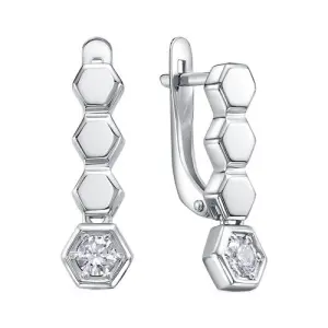 Серьги  серебро с1207514 (DELTA, Россия)