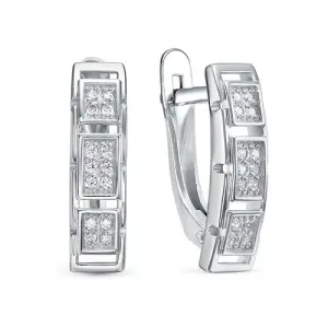 Серьги DELTA серебро с1207534 (DELTA, Россия)