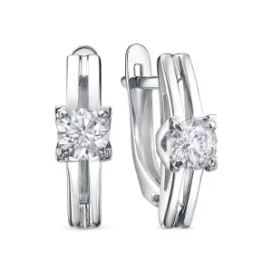 Серьги  серебро с1207641 (DELTA, Россия)
