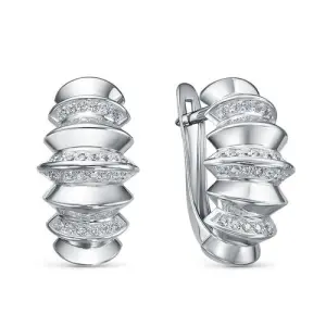 Серьги  серебро с1207846 (DELTA, Россия)