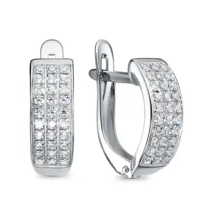 Серьги Иллада серебро с122624 (Иллада, Россия)