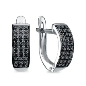 Серьги Иллада серебро с122624-5 (Иллада, Россия)