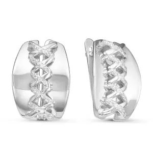 Серьги DELTA серебро с126009 (DELTA, Россия)