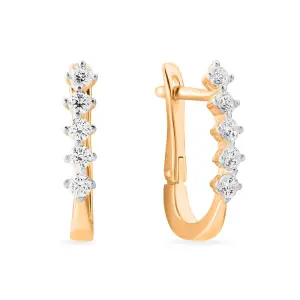 Серьги SANIS золото 01-215996 (SANIS, Россия)