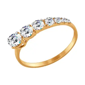 Кольцо Sokolov и Diamant золото 017442-4 (Sokolov и Diamant, Россия)