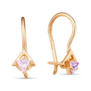 Серьги ZOLOTYE UZORY золото 02-2501 (ZOLOTYE UZORY, Россия)