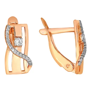 Серьги ZOLOTYE UZORY золото 02-6969 (ZOLOTYE UZORY, Россия)