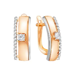 Серьги ZOLOTYE UZORY золото 02-8230 (ZOLOTYE UZORY, Россия)