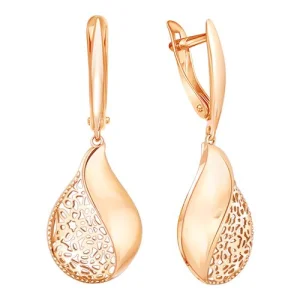 Серьги  золото 02-8258 (ZOLOTYE UZORY, Россия)