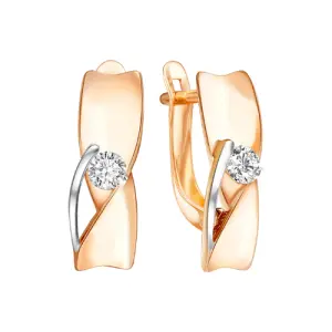 Серьги ZOLOTYE UZORY золото 02-8461 (ZOLOTYE UZORY, Россия)