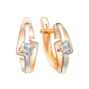 Серьги ZOLOTYE UZORY золото 02-8483 (ZOLOTYE UZORY, Россия)