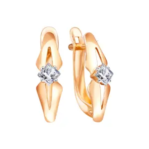 Серьги ZOLOTYE UZORY золото 02-8485 (ZOLOTYE UZORY, Россия)
