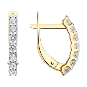 Серьги  золото 027167 (Sokolov и Diamant, Россия)