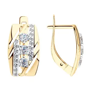 Серьги Sokolov и Diamant золото 028186-4 (Sokolov и Diamant, Россия)