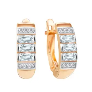 Серьги ZOLOTYE UZORY золото 04-52-0077-00 (ZOLOTYE UZORY, Россия)