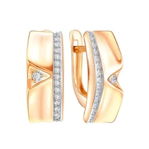 Серьги ZOLOTYE UZORY золото 04-52-0673-00 (ZOLOTYE UZORY, Россия)
