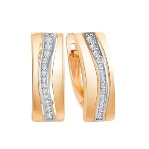 Серьги ZOLOTYE UZORY золото 04-52-0872-00 (ZOLOTYE UZORY, Россия)