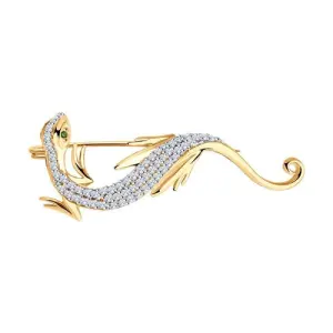 Брошь Sokolov и Diamant золото 040153 (Sokolov и Diamant, Россия)