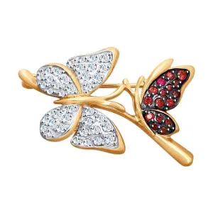 Брошь Sokolov и Diamant золото 040246 (Sokolov и Diamant, Россия)