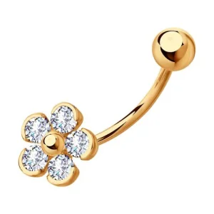 Пирсинг Sokolov и Diamant золото 060215 (Sokolov и Diamant, Россия)