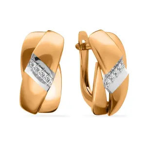 Серьги SANIS золото 08-216590 (SANIS, Россия)