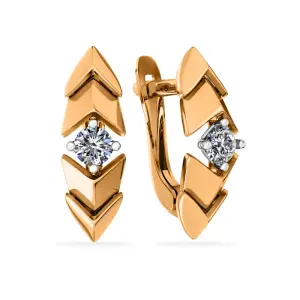 Серьги SANIS золото 08-216697 (SANIS, Россия)