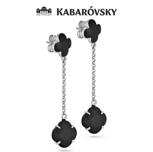 Серьги KABAROVSKY серебро 12-058-1802 (KABAROVSKY, Россия)