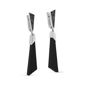 Серьги KABAROVSKY серебро 12-587-80089 (KABAROVSKY, Россия)