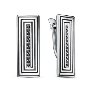 Серьги KABAROVSKY серебро 12-608-41002 (KABAROVSKY, Россия)