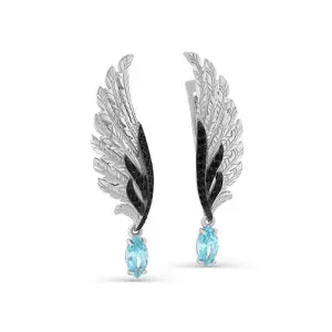 Серьги KABAROVSKY серебро 12-682-41089 (KABAROVSKY, Россия)