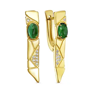 Серьги KABAROVSKY серебро 12-808-40487 (KABAROVSKY, Россия)