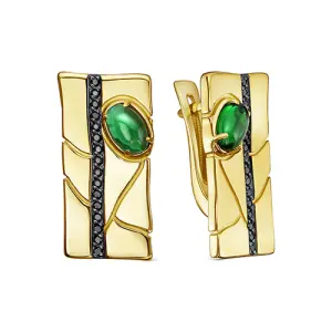 Серьги KABAROVSKY серебро 12-809-40487 (KABAROVSKY, Россия)