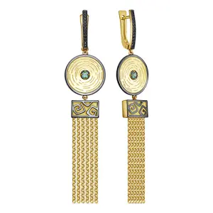 Серьги KABAROVSKY серебро 12-812-1281 (KABAROVSKY, Россия)