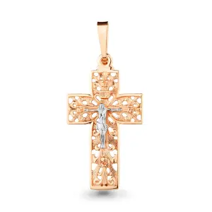 Крест Aquamarine золото 12027.1 (Aquamarine, Россия)